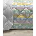 thumbnail image 3 of Abstract Down Alternative Comforter, Mandala Style Geometric Hexagon with Folk Eastern Effects Composition, Microfiber Quilt for All Season, 5 Sizes, Multicolor, by Ambesonne, 3 of 3