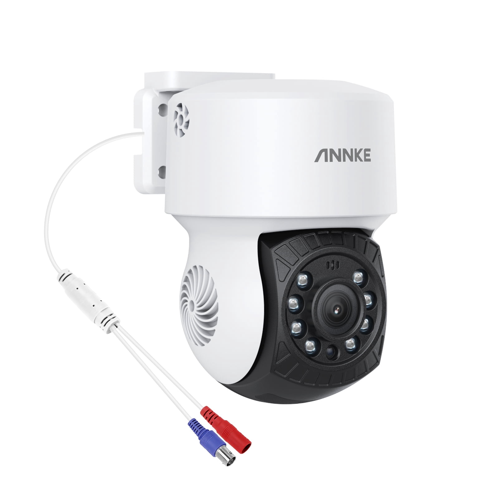 ANNKE 1080P 2MP AHD CCTV Home Surveillance Dome PT Wired Camera with 350° pan and 90° tilt, 100ft IR Night Vision, IP65 Weatherproof Security Add–On Cam for Outdoor Use, Wide Compatibility