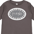 thumbnail image 4 of Inktastic Piano Keys Oval Boys or Girls Long Sleeve Toddler T-Shirt, 4 of 5