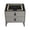 Light Grey, variant on ToppiJoy Smart Nightstand with Fingerprint Lock Drawers, Smart Bedside Table with LED Three-Color Light USB Charging Station for Bedroom (Orange)