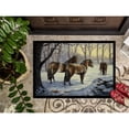 thumbnail image 3 of Horses in Snow by Daphne Baxter Doormat 24x36, 3 of 4