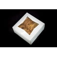 thumbnail image 4 of 6" x 6" x 3" White Bakery Box | Auto-Popup | Small Pie Boxes with Window | 20 Pack, 4 of 4