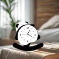 thumbnail image 1 of Reloj de mesa con forma de Panda, adorno de mesa, estatuilla de Panda encantadora, reloj de escritorio para dormitorio, hogar, oficina, sala de estar,, 1 of 9