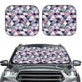 thumbnail image 2 of Sikiie Plaid Flamingo Print Foldable Car Windshield Sun Visor, Car Window Sunshade Suitable for Sedan, SUV and Truck Car Accessories-Large, 2 of 6