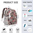thumbnail image 6 of Red Plaid Dog Jigsaw Puzzle Backpack for School,Cute School Bag,Schoolbag with Adjustable Shoulder Straps & Padded Back,15"x11.42"x5.5", 6 of 6