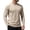 #01Beige, variant on Mens Mock Turtleneck Long Sleeve Thermal Base Layer Running Athletic Undershirt Orange L
