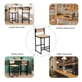 thumbnail image 6 of Tcbosik Set of 2 Paper Rope Weave Bar Stools, Counter Height Bar Chairs with Back for Kichen Island, Bar & Counter, Honey, 6 of 10