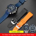 thumbnail image 2 of Correa de reloj de goma para la segunda generación de la serie JY8078, JY8075 y JY8101 Correa de silicona para pulsera Citizen Air Eagle Sky Eag de 22 mm, 2 of 5