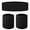 Black, variant on GOGO Sweatband Set Sports Athletic Exercise Headband Wristband Set Red