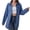 Blue, variant on Wiyuqeen Womens Long Jean Jackets Soft Trendy Strip Print Denim Jackets Lightweight Long Sleeve Jean Coats with Chest Pockets