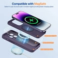 thumbnail image 2 of Magnetic Case Designed for iPhone 14 Pro Max Phone Case ,[Upgraded Enhanced Camera Protection],Shockproof Liquid Silicone Case 6.7 inch(Dark Purple Magnetic), 2 of 13