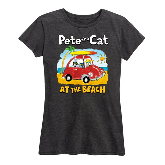 Pete The Cat - At The Beach - Women's Short Sleeve Graphic T-Shirt