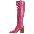 thumbnail image 3 of Journee Womens Therese Extra Wide Calf Stacked Heel Knee High Boots, 3 of 10