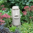 thumbnail image 3 of Easter Island Head Statue- Natural Sandstone Appearance- Made of Resin- Lightweight, 3 of 8