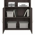 thumbnail image 4 of Studio A Tall 5 Shelf Bookcase with Doors in Storm Gray - Engineered Wood, 4 of 7