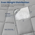 thumbnail image 2 of JUSTLET Weighted Blanket for Adults, Soft and Breathable Heavy Blanket with Premium Glass Breads , Prefect for Most People's Body, Easy Care, 10 lbs 40"x60" , Light Grey, 2 of 9