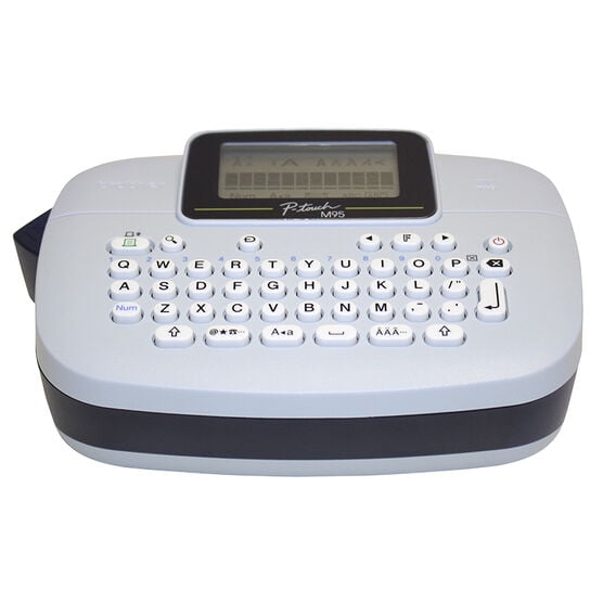 Brother P-touch, PTM95, Handy Label Maker, 9 Type Styles, 8 Deco Mode Patterns, White