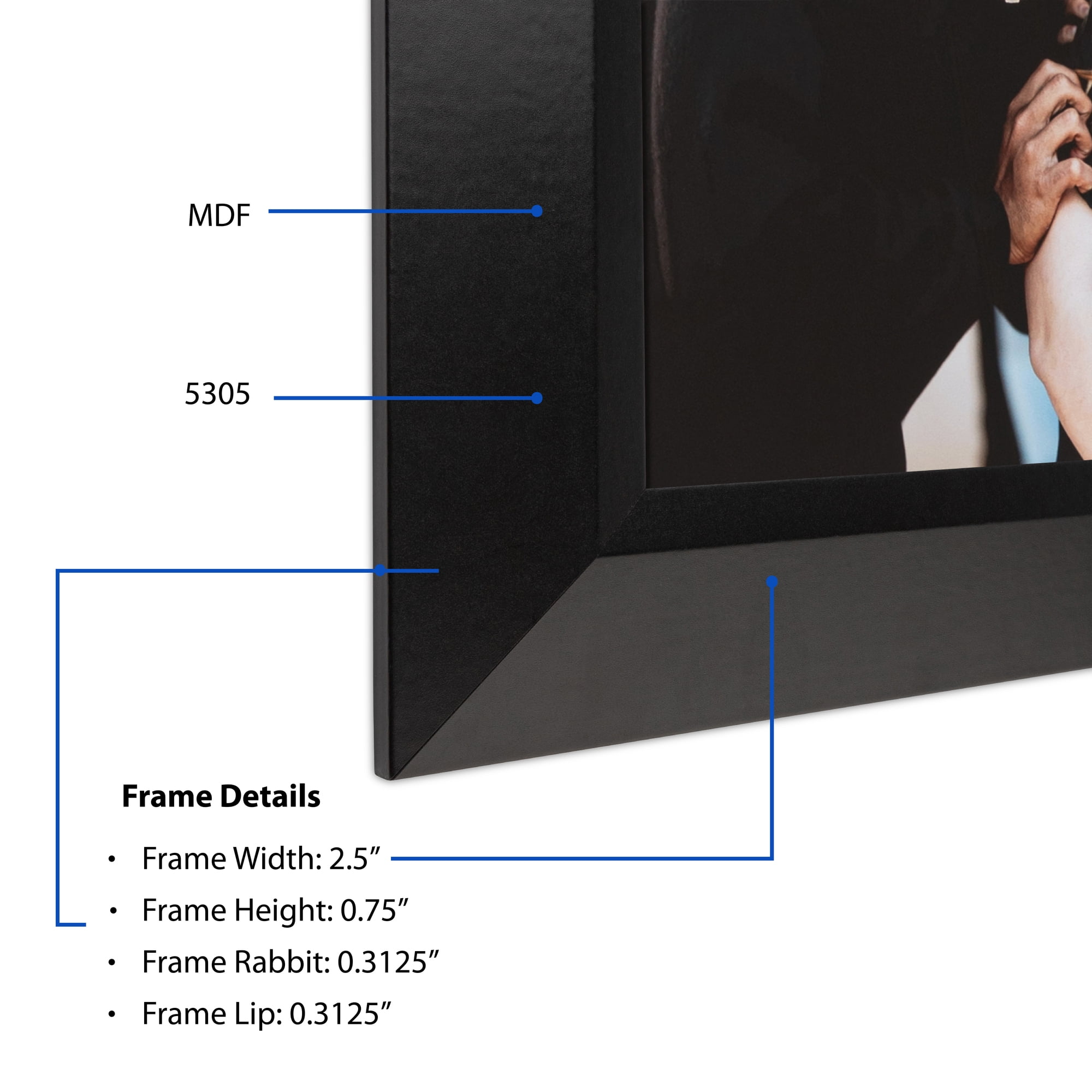 ArtToFrames 18" x 24" Other Picture Frame, 18x24 inch Multi MDF Poster Frame (WOM-5305),  Pack