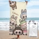 thumbnail image 1 of Toalla de playa Labubu, suave, de secado rápido, resistente a la arena, para natación, piscina, yoga, gimnasio, camping, toallas de baño ligeras, regalo para niños, niñas, niños y adultos, 31,5 x 63, 1 of 8