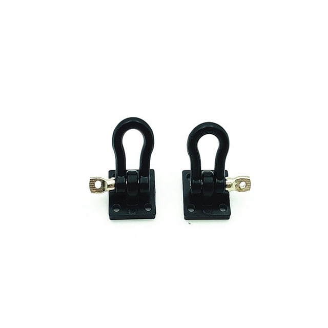2 Pcs Crochets de Remorquage en Métal pour Remorque de Simulation RC 1/10, Résistance à la Corrosion