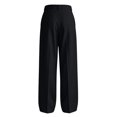 thumbnail image 5 of FGVCTG Mens Pleated Dress Pants, Classic Fit Stretch Waist Loose Lightweight Trousers Straight Casual Work Dress Slacks with Belt Loop Black 2XL, 5 of 7