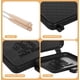thumbnail image 3 of Aoresac Panini Press Sandwichera/Panini A La Parrilla Con Asa/estufa Tostadora De Sándwich Para Camping/sartén De Aluminio Para Tostadas/gofres/desayuno, 3 of 6