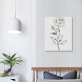 thumbnail image 4 of Nawypu  Boho Botanical Set of 3 canvas Wall Art Vintage Green Gallery Poster Abstract Sage Wild Flowers Print Painting Country Farmhouse Line Watercolor Floral Decor Living Bedroom, 4 of 5