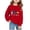 Red, variant on Shachafan Kids Hanukkah Menorah Print Warm Crewneck Sweatershirt Long Sleeve Sweater Zip Babies Sweaters Boy