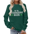 thumbnail image 5 of Guluxicc Women's Sweatshirts Casual Long Sleeve Graphic Printed Shirts St. Patrick's Day Pullover Tops, M, 5 of 6