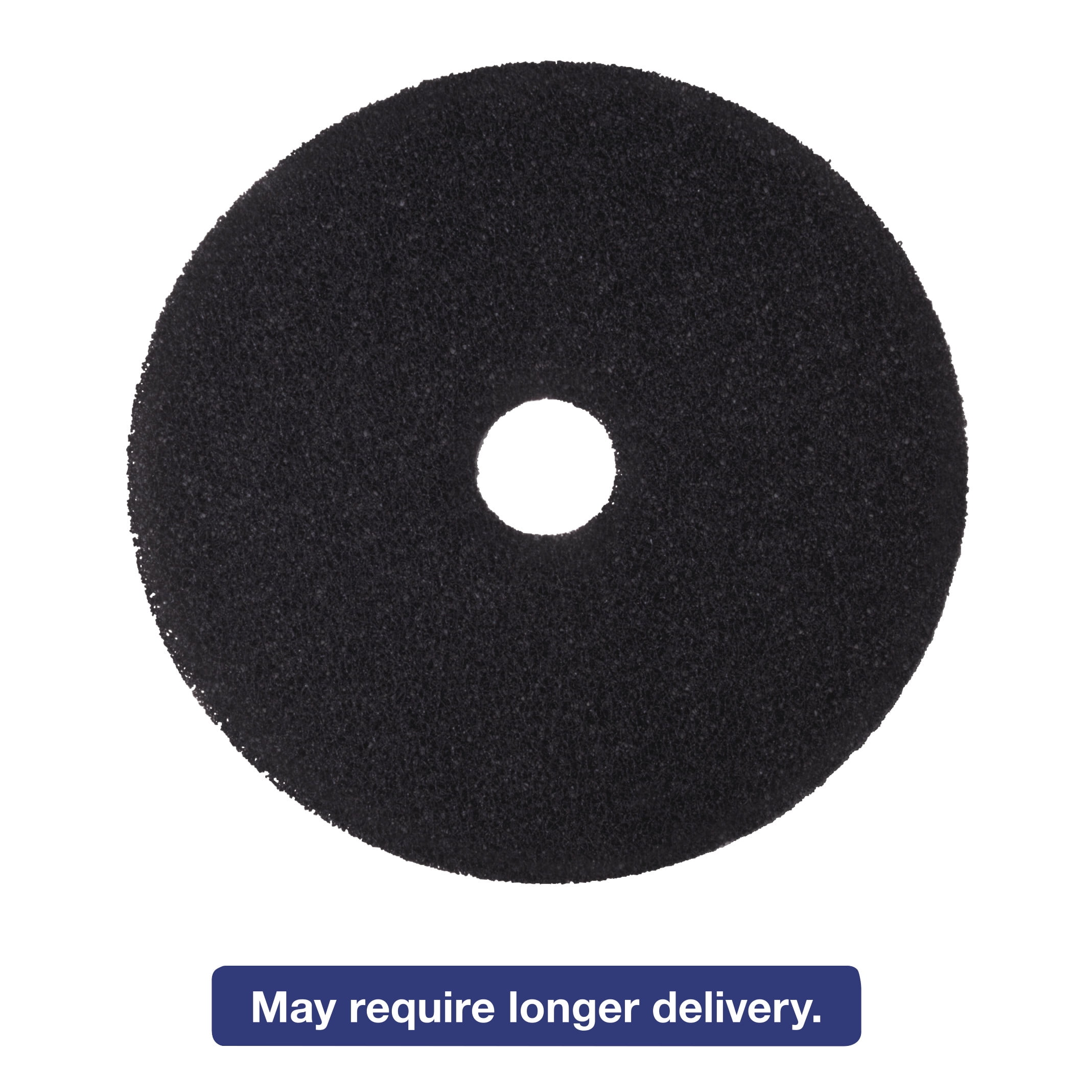 3M Black 17" Floor Stripping Pad 7200 Synthetic Fiber MMM08379 5 Pads 