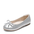 thumbnail image 1 of Zapatos Bailarinas para Niña DREAM PAIRS Plateados con Moño Talla 6, 1 of 6