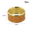 thumbnail image 3 of 6 Pcs Sparkling Napkin Rings Napkin Holder For Dining Anniversary Wedding Party, 3 of 9