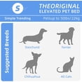 thumbnail image 2 of General Raised Dog Bed for Small Dogs, Waterproof Elevated Dog Cot, Outdoor Cooling Pet Bed, 36.5" x 22.5", Grey, 2 of 18
