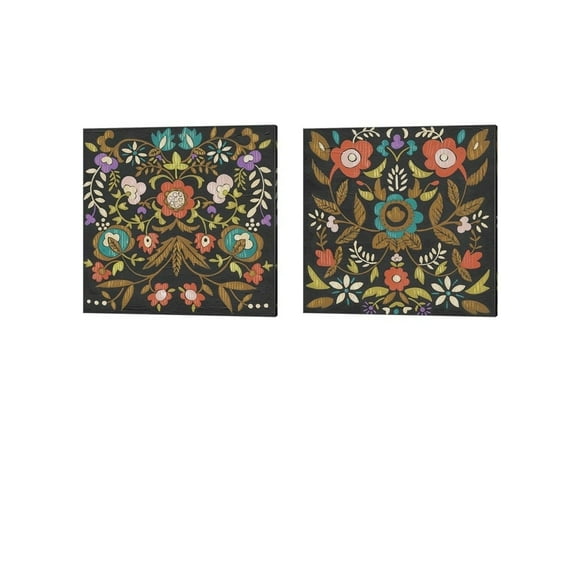 Jolene by Chariklia Zarris Canvas Art Set of 2 14 inch X 14 inch Each