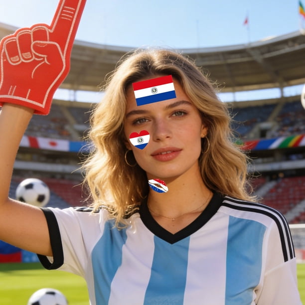 Pegatinas de tatuajes de fútbol americano para aficionados Pack 10 – Tatuajes temporales con diseños de banderas para fiestas de fútbol, días de partido, decoraciones de bar, cara y cuerpo