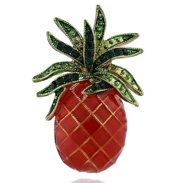 Zhuge 2 broches de frutas de moda para mujeres y niñas, broches de esmalte para solapa, accesorios creativos para vestidos, joyería, regalo retro delicado, estilo 09