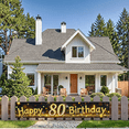 thumbnail image 5 of Glistening Golden Happy 80th Birthday Banner Backdrop Party Decoration Background for Birthday Celebrations Photo Shoots Party Events Decor Props, 5 of 8