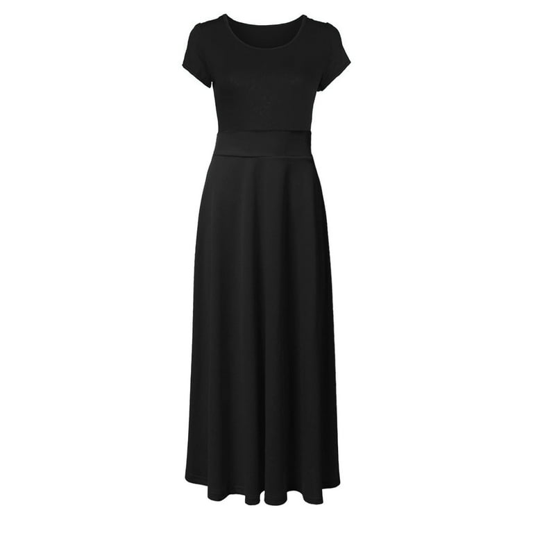 navy blue dress for baby girl womens solid color dress v neck short main image 1