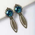 thumbnail image 4 of Peacock feathers Elegant Vintage Copper-Colored Lace Bookmarks - Stainless Steel Reading Accessories for Book Lovers, Set of 2, 4 of 5