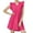 Hot Pink, variant on Efsteb Summer Sleeveless Dresses for Women Short Sleeve V Neck Eyelets Mini Dress Lace Loose Dresses (Blue,XXL)