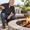 Black, variant on 40in Fire For Pit Outdoor 316 Stainless Steel