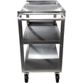 thumbnail image 3 of Express KitchQuip Commercial Stainless Steel 3 Shelf Utility Kitchen Metal Cart 24"X15"X33", 3 of 5