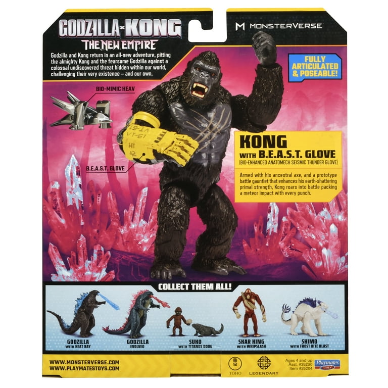 Godzilla x Kong: 6” Kong w/B.E.A.S.T. Glove (w/ HEAV) by Playmates