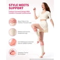 thumbnail image 3 of CAMBIVO Compression Socks for Women and Men, 15-20 mmHg Knee High Womens Socks for Pregnancy and Running, Diabetic Socks for Nurses and Flying Travel-S-XXL, 3 of 8