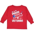 thumbnail image 3 of Inktastic Proud Granddaughter of a Veteran- Veterans Day Girls Long Sleeve Toddler T-Shirt, 3 of 5