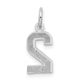 thumbnail image 4 of Sterling Silver Rhodium-plated Diamond-cut #2 Charm QSN02, 4 of 4