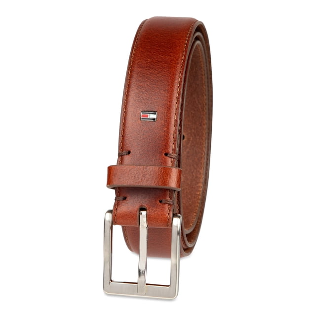 Cinturón Tommy Hilfiger para Hombre de Cuero con Logo Ornamental Color Tan Talla XL