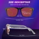 thumbnail image 3 of Gafas para Luz Azul HMTIY A2 Negro Total con Lentes Ámbar 2-Pack, 3 of 6