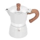 thumbnail image 1 of 150ML Practical Aluminum Coffee Maker Octagonal Moka Coffee Pot for Home Office Kitchen ApplianceMilky White, 1 of 5