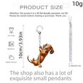 thumbnail image 2 of Llavero acrílico con diseño de perro salchicha de 10 cm, bonito amante de los perros, 2 of 2
